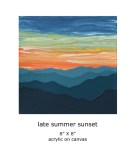 Late Summer Sunset by Christina Ramsey FOR SALE