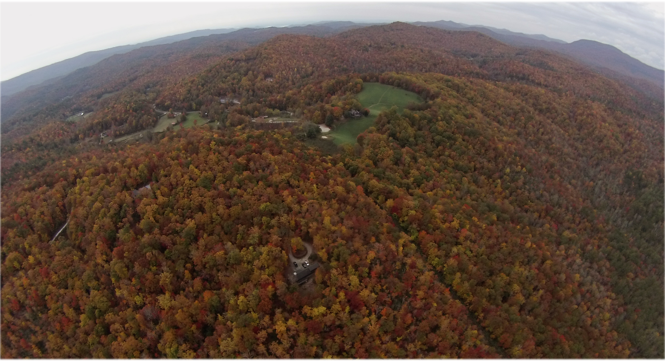 looking west from high above Pams