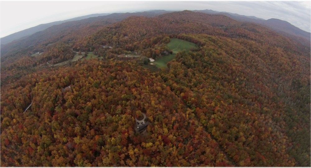 looking west from high above Pams